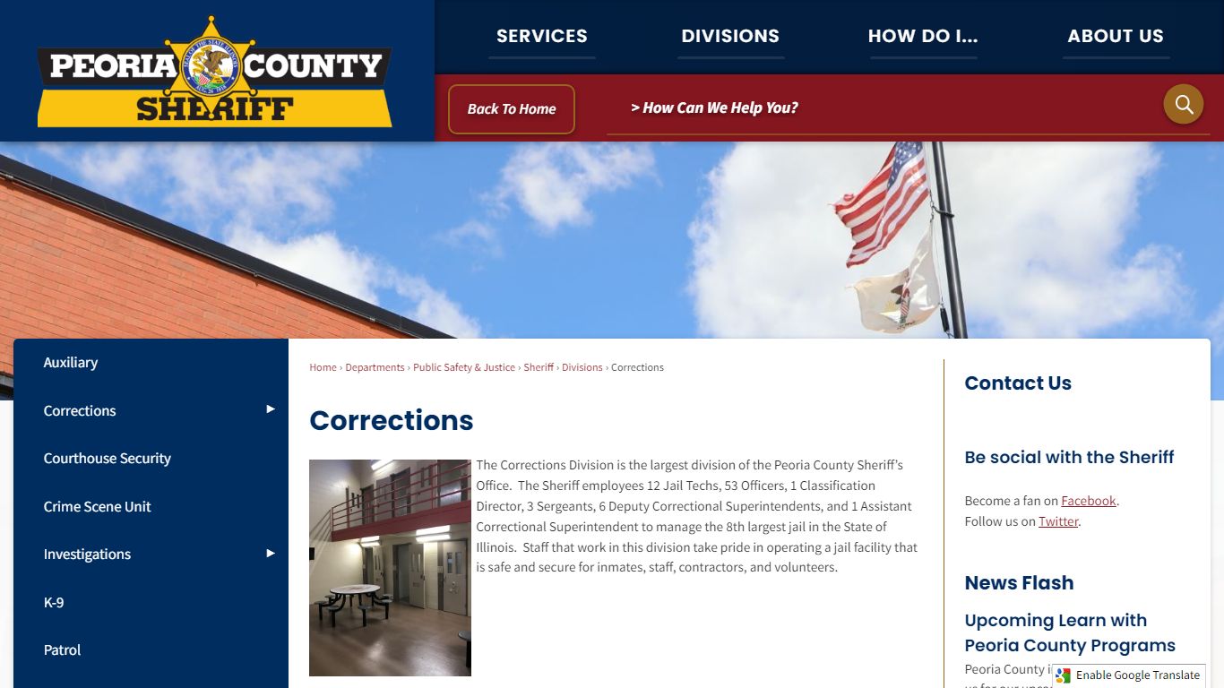 Corrections | Peoria County, IL